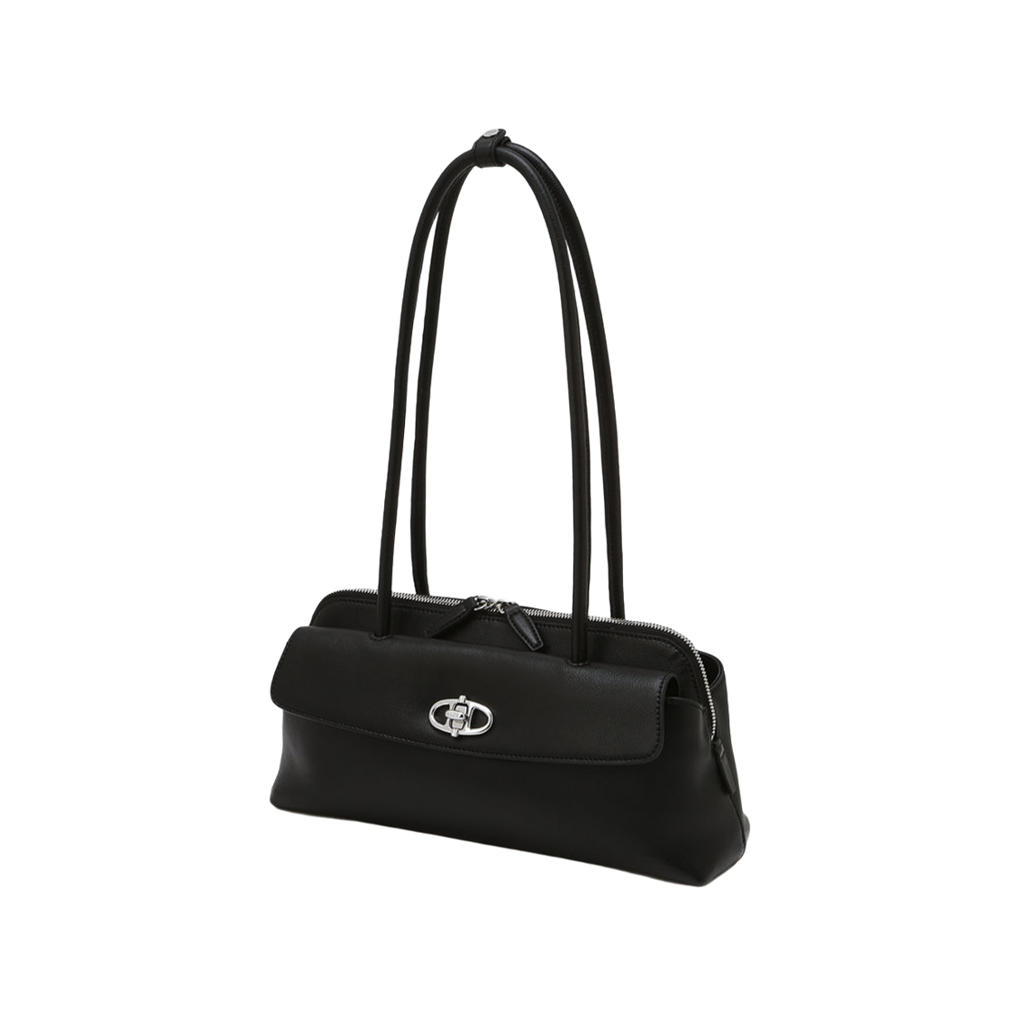 AABA6F310BK Athe Vanessabruno Acc [Bijou] Bijou Black Laminating Leather Shoulder Bag M Black
