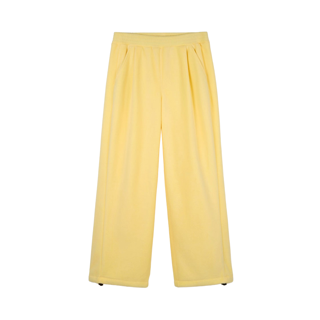 TNPA6F112Y2_W TNGT W Fleece Wide-Leg Pants Butter Yellow