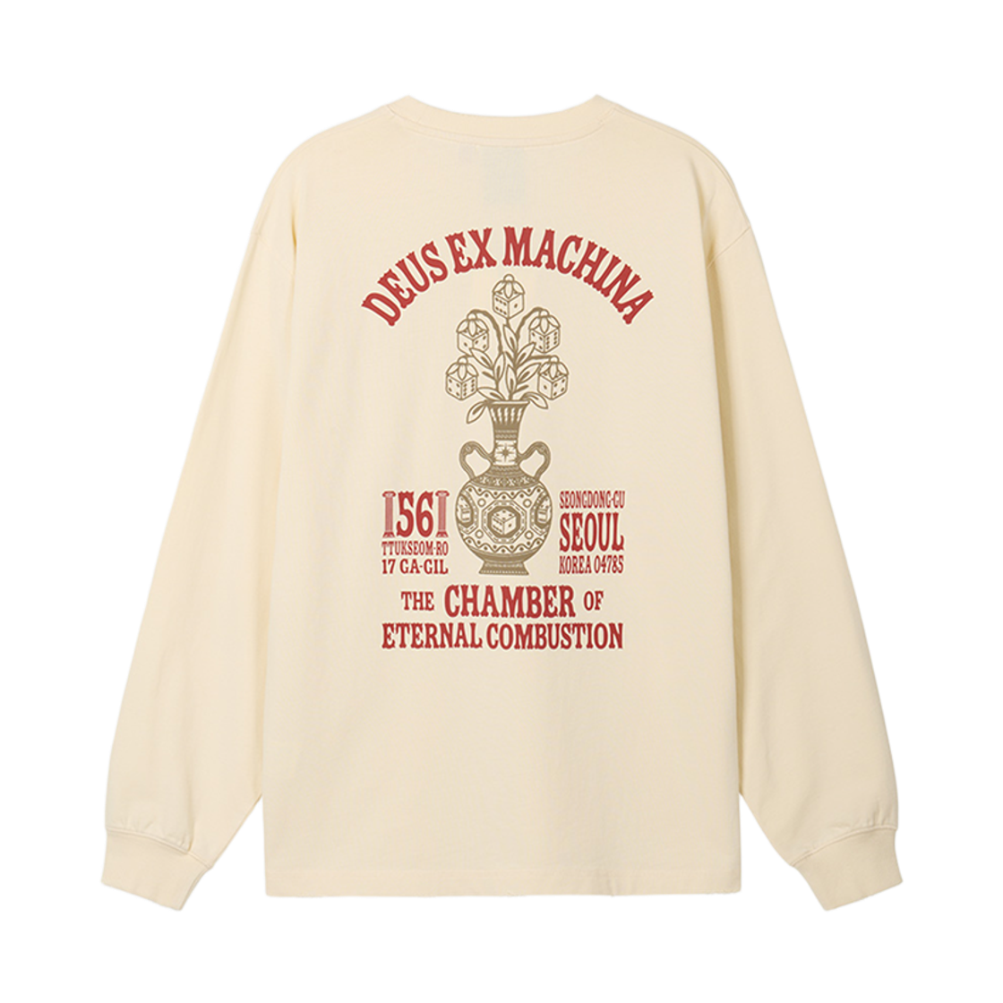 D263ULT240012 [6% 적립] Deus Ex Machina Seoul Ceramic Ls Tee Ivory