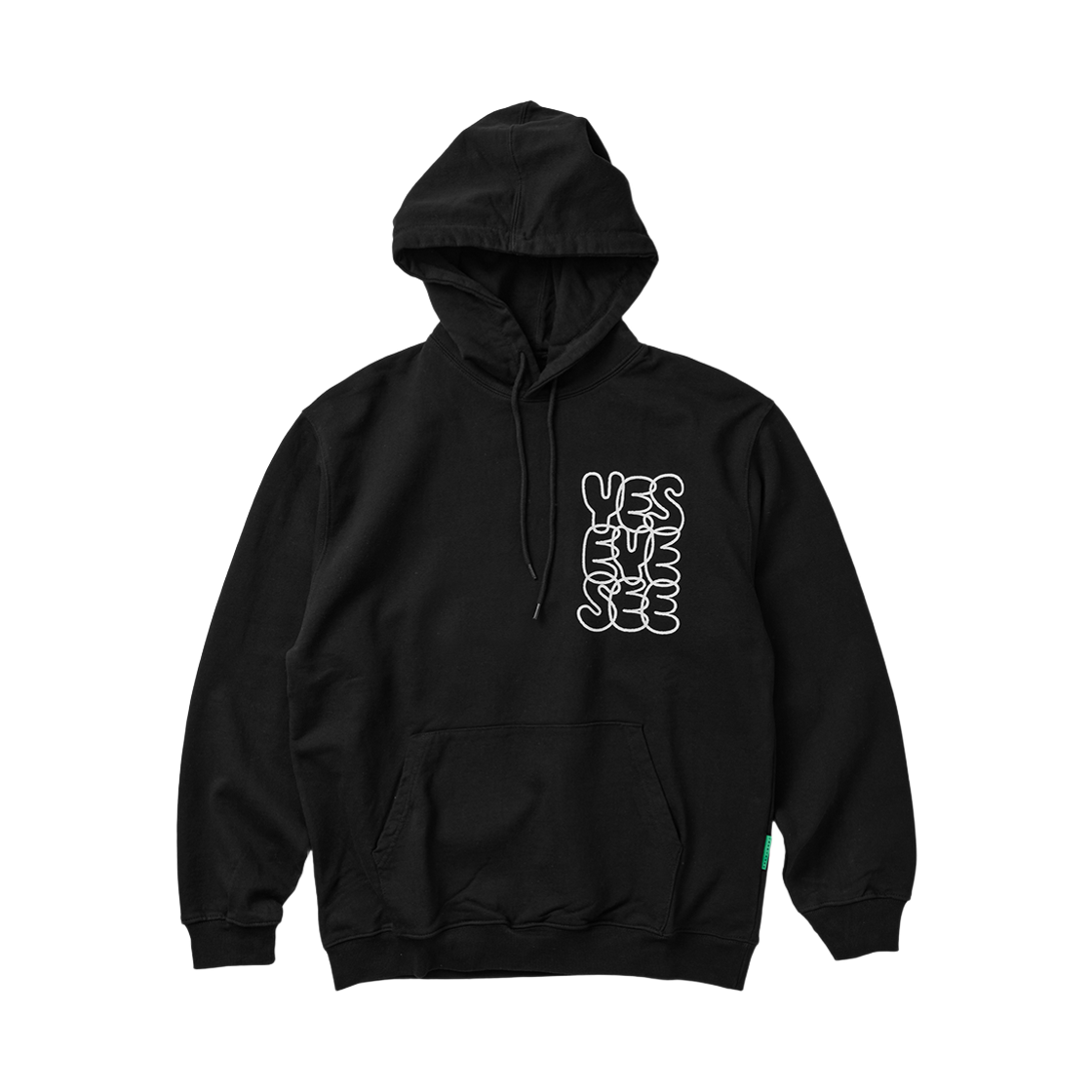 YS220TSWHO01BLK YESEYESEE C-Logo Hoodie Black