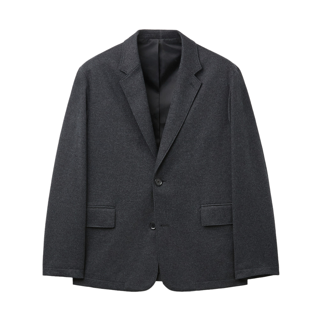 CWJAW26822GYD Customellow Loose-Fit Wool Set-Up Jacket Dark Gray