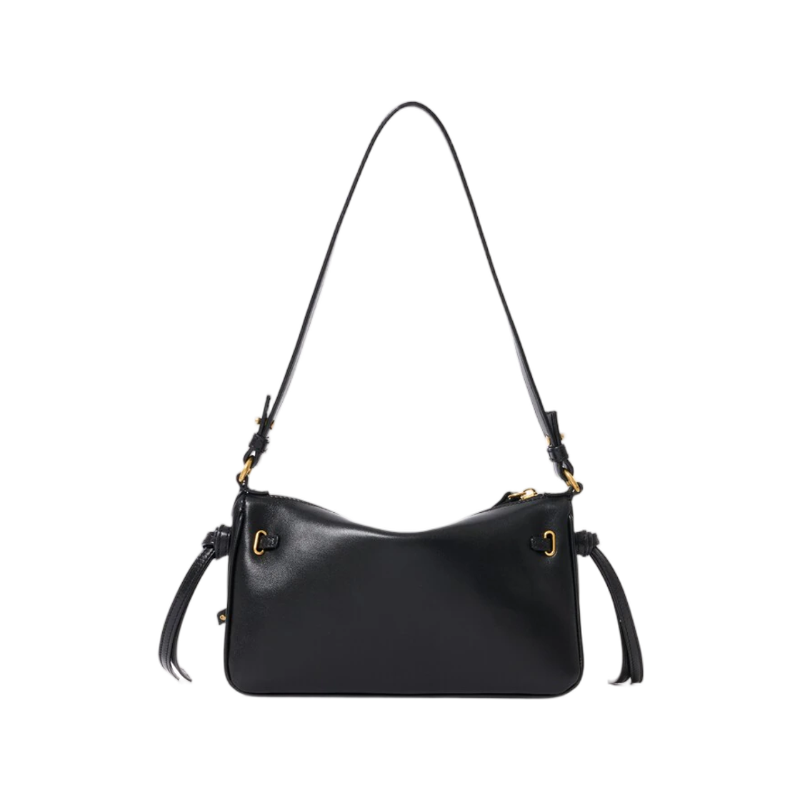 (W) 끌로에 미니 패딩턴 슬링 파우치 스트랩 소프트 레더 블랙((W) Chloe Mini Paddington Sling Pouch with Strap in Soft Leather Black) - 3
