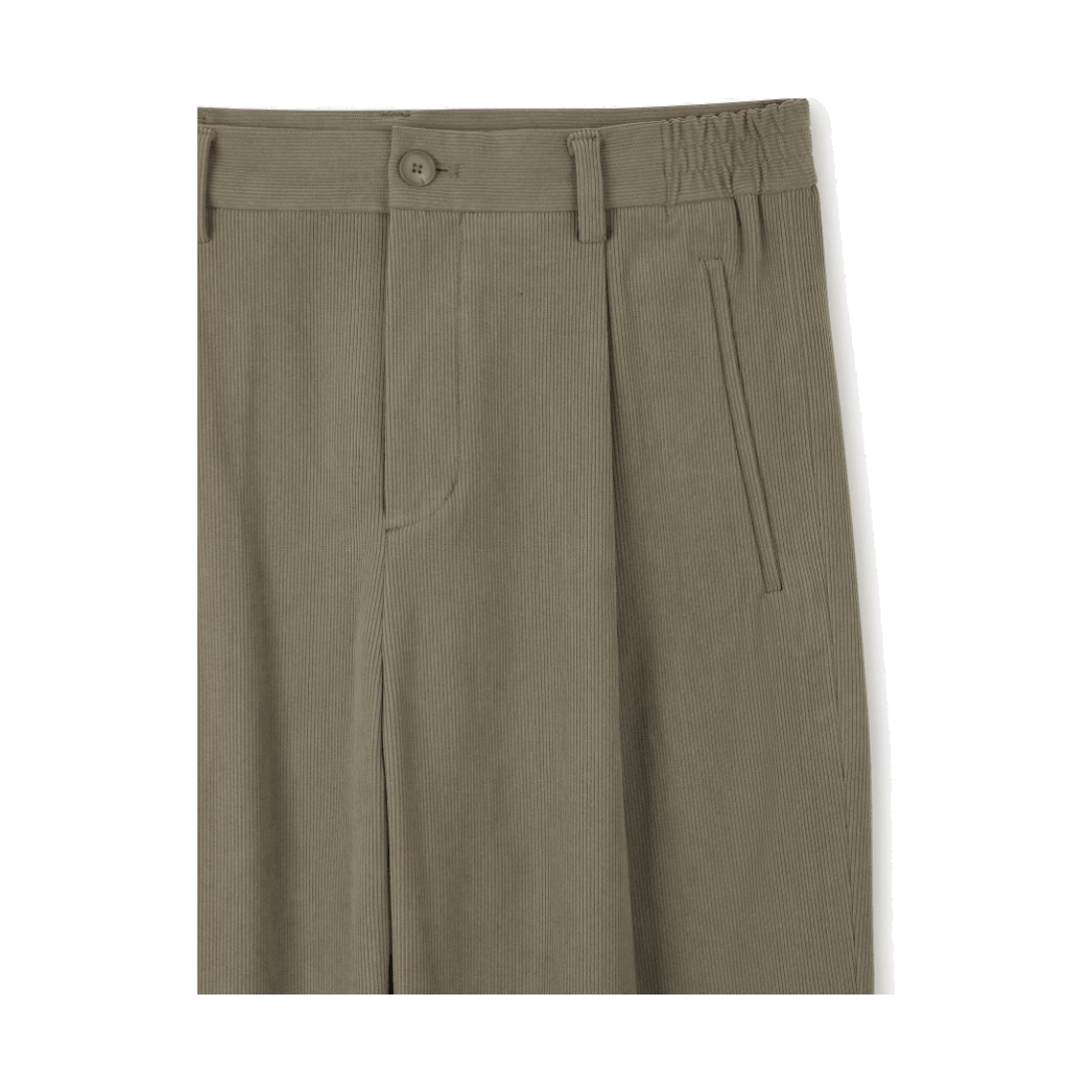 24/7 시리즈 코듀로이 세미 와이드 팬츠  그레이(24/7 series Corduroy Semi-Wide Pants Gray) - 4