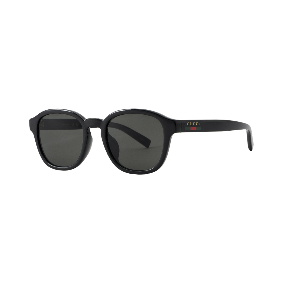 GG2109SK-001 Gucci Round Frame Acetate Sunglasses Black Grey