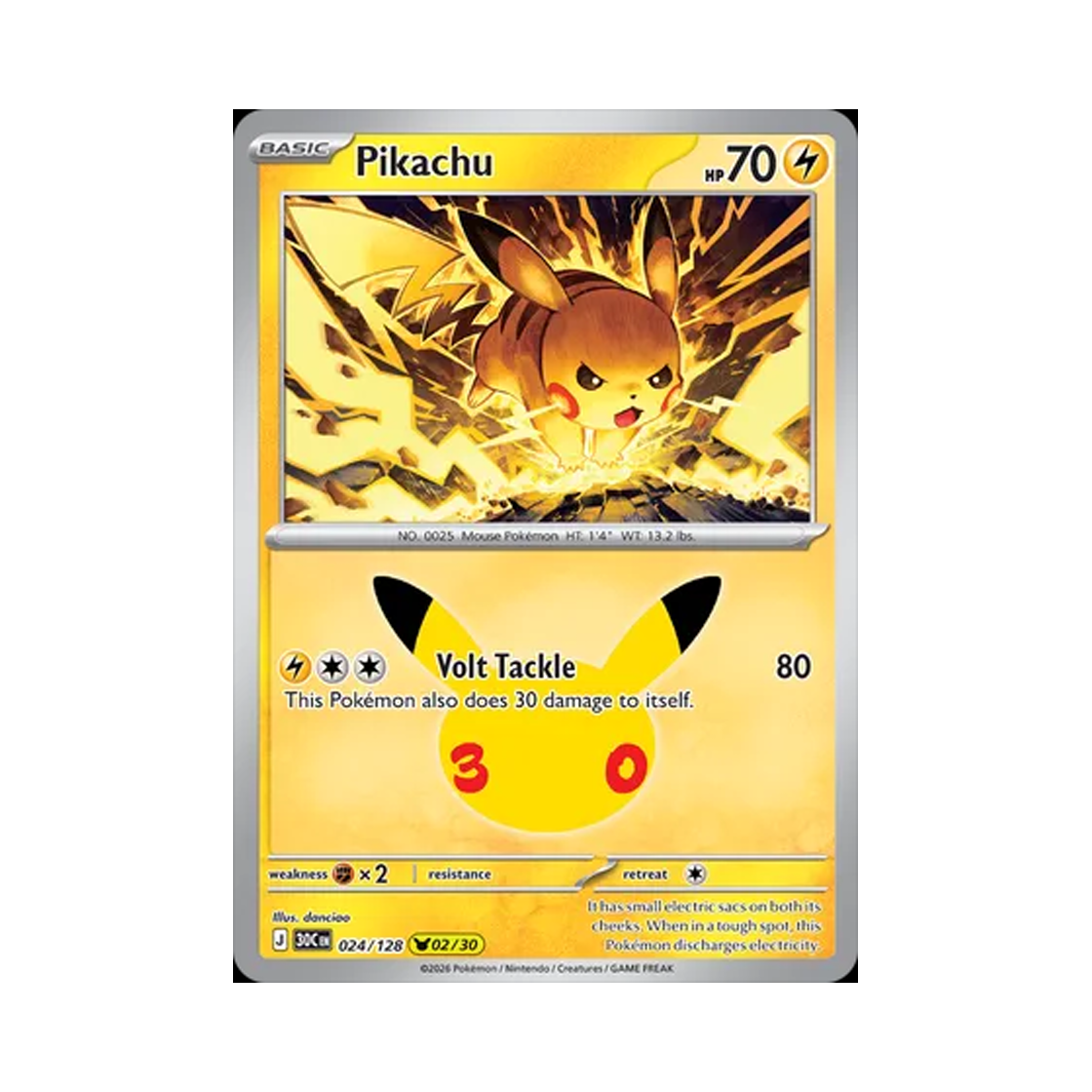 포켓몬 TCG 피카츄 02/30 30주년 기념 피카츄 컬렉션 (영문판)(Pokemon TCG Pikachu 02/30 30th Celebration (English Ver.)) - 1
