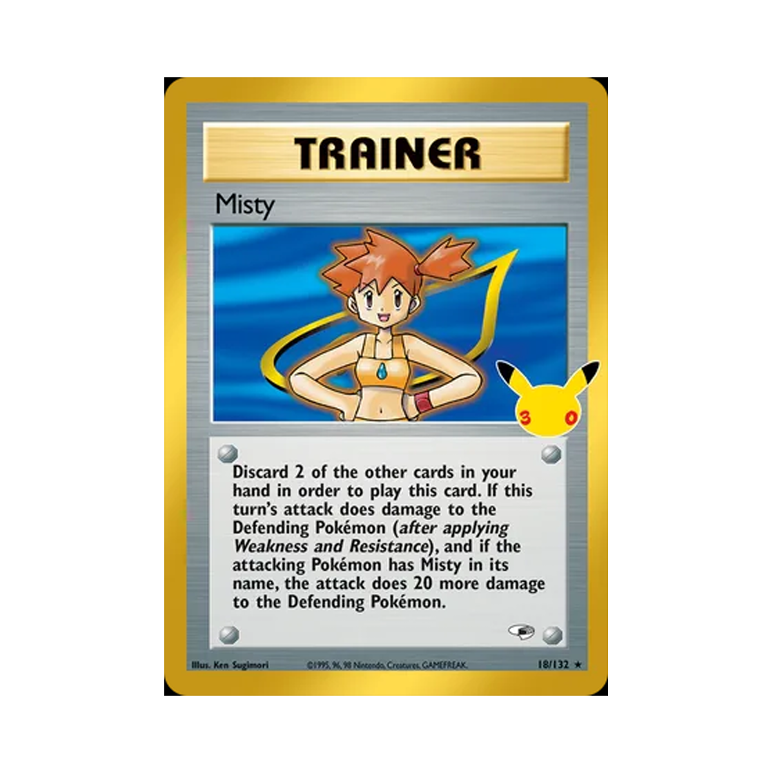 30C18-132 Pokemon TCG Misty RH 30th Celebration Classic Collection (English Ver.)