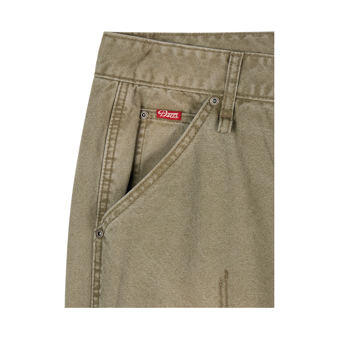 [6% 적립] 데우스 엑스 마키나 데미지드 더브 니 팬츠 카키([6% 적립] Deus Ex Machina Damaged Dub Knee Pant Khaki) - 3