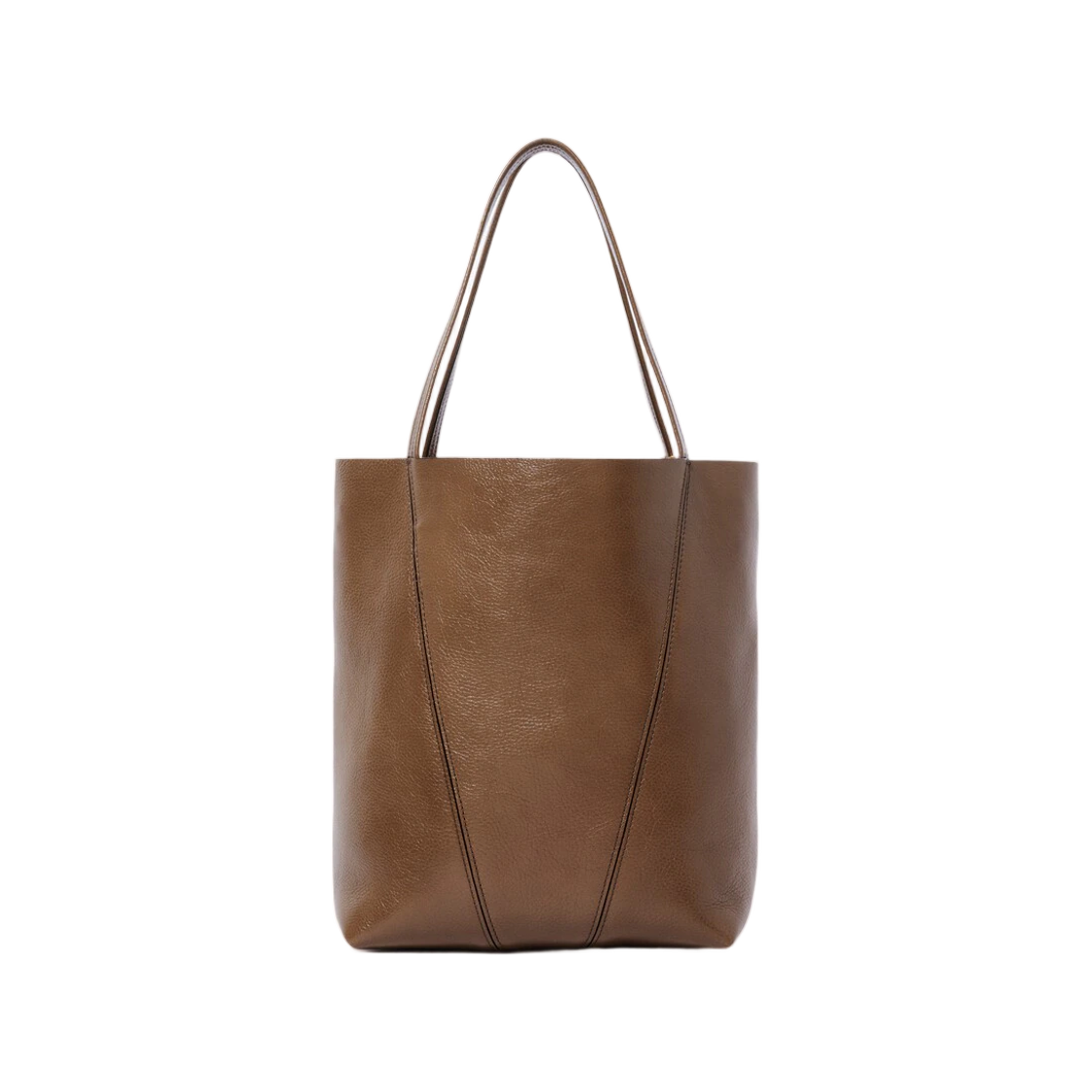끌로에 스핀 토트백 그레인드 레더 스모크드 브라운(Chloe Spin Tote Bag in Grained Leather Smoked Brown) - 2