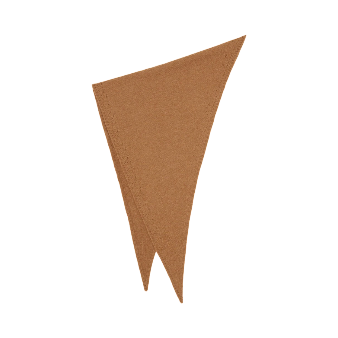 CH26WKS02WOO212 Chloe Iconic Triangular Scarf in Wool Dusty Camel