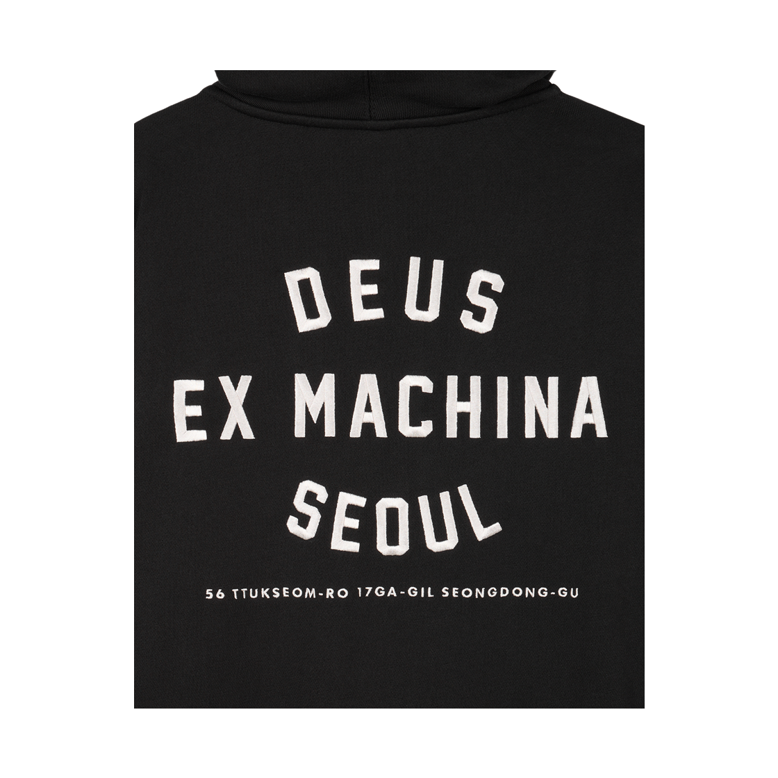 [6% 적립] 데우스 엑스 마키나 서울 컬리지 어드레스 집 후디 블랙([6% 적립] Deus Ex Machina Seoul College Address Zip Hoodie Black) - 3