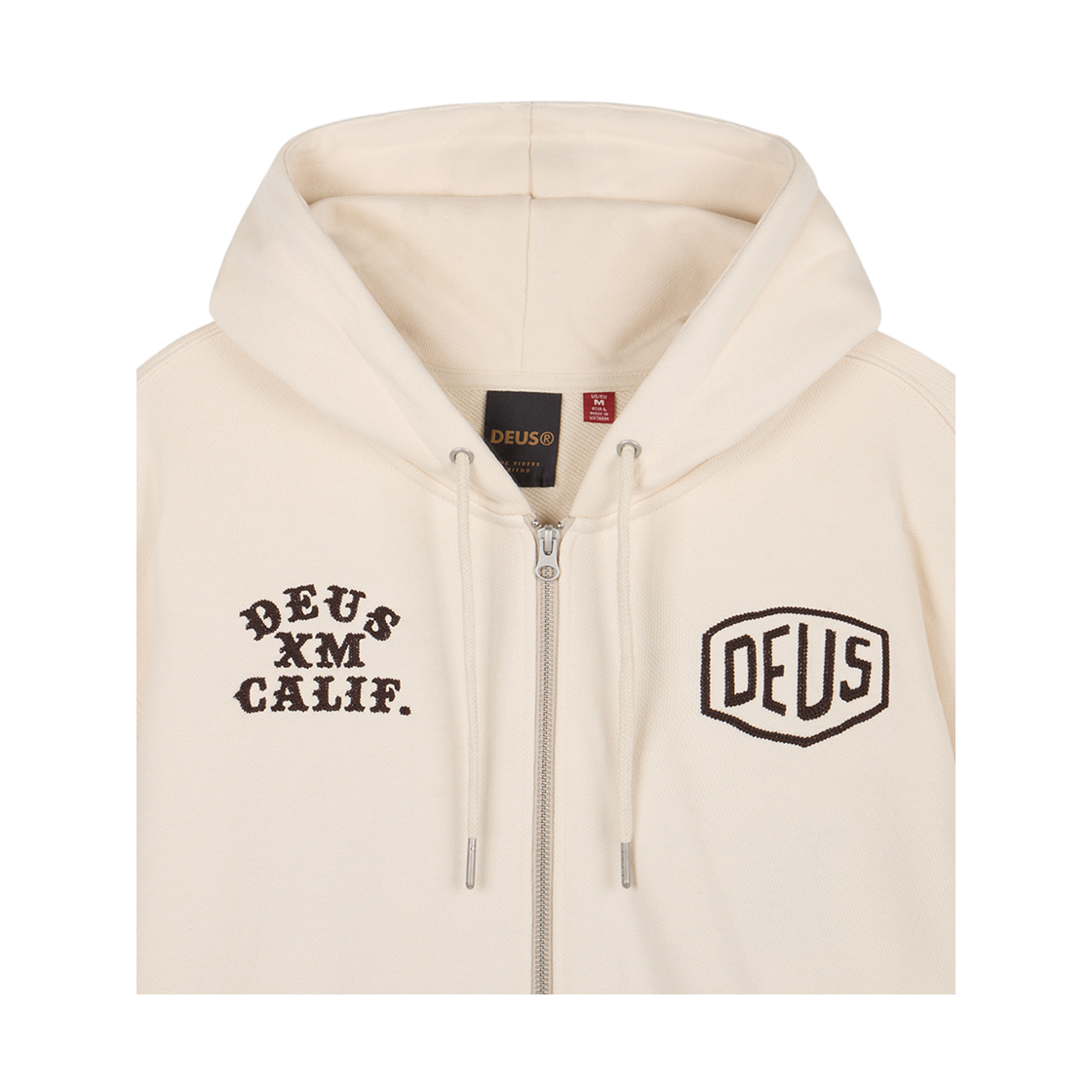 [6% 적립] 데우스 엑스 마키나 퀵 스트라이크 집 후디 아이보리([6% 적립] Deus Ex Machina Quick Strike Zip Hoodie Ivory) - 3