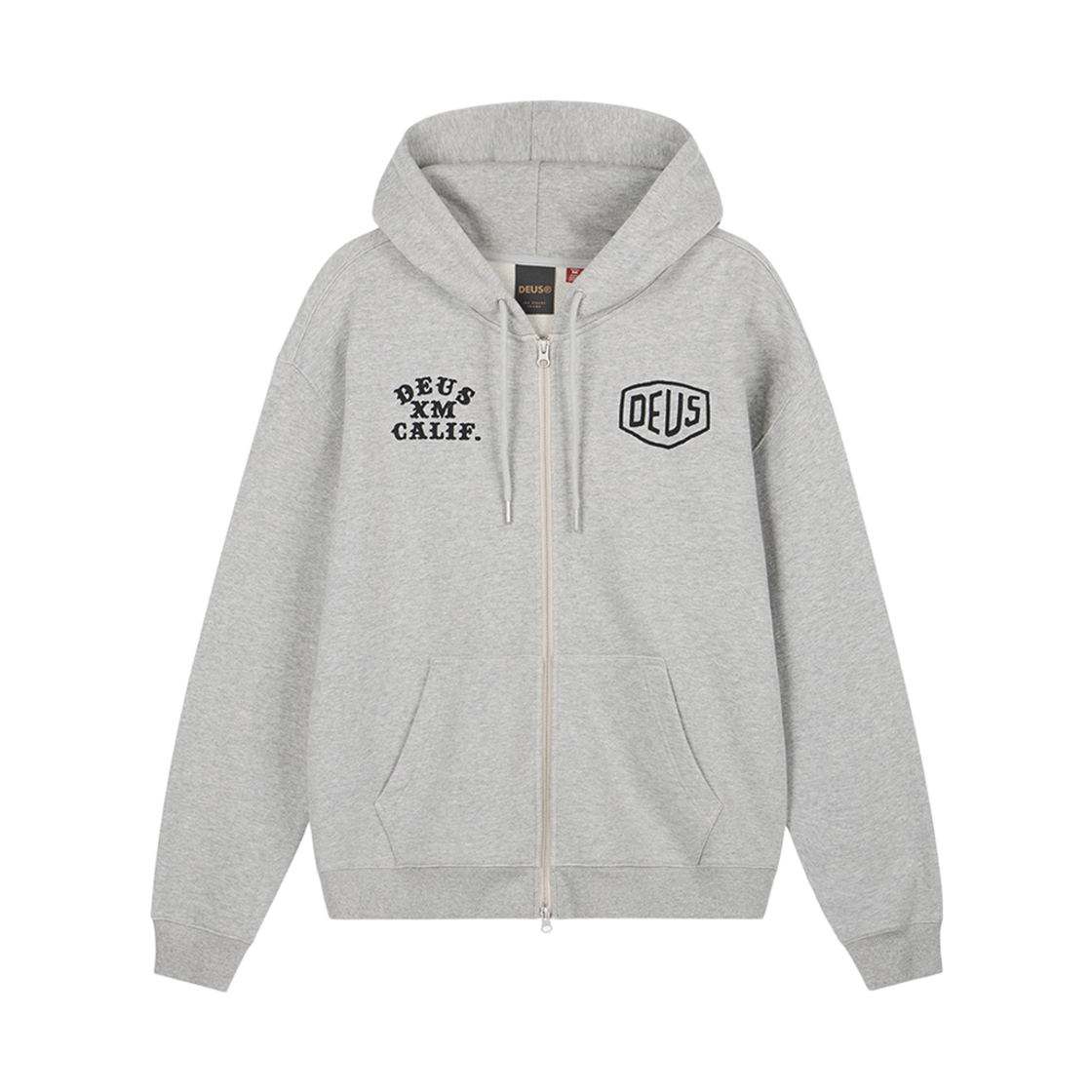 [6% 적립] 데우스 엑스 마키나 퀵 스트라이크 집 후디 멜란지 그레이([6% 적립] Deus Ex Machina Quick Strike Zip Hoodie M/Grey) - 2