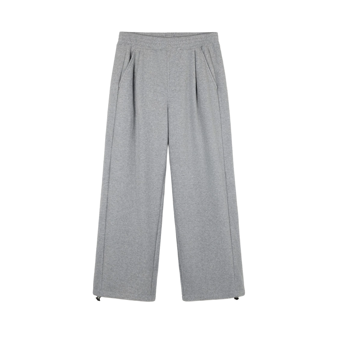 TNPA6F112G2_W TNGT W Fleece Wide-Leg Pants Light Grey