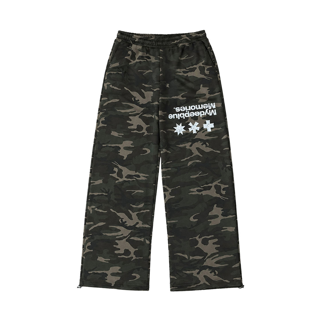 26091004 MydeepblueMemories Mm Symbol Over Camo Sweatpants Khaki