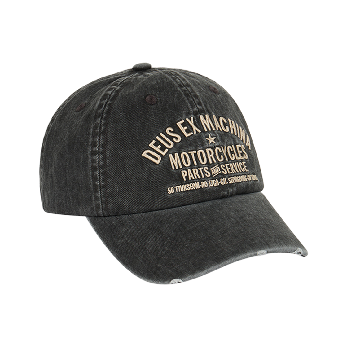 D263UHA030099 [6% 적립] Deus Ex Machina Dyed Seoul Original Address Cap Black