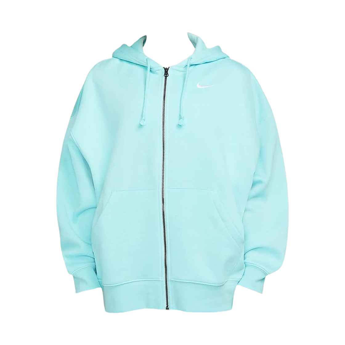 DD5635-482 (W) Nike NSW Fleece Full-Zip Hoodie Copa White - Asia