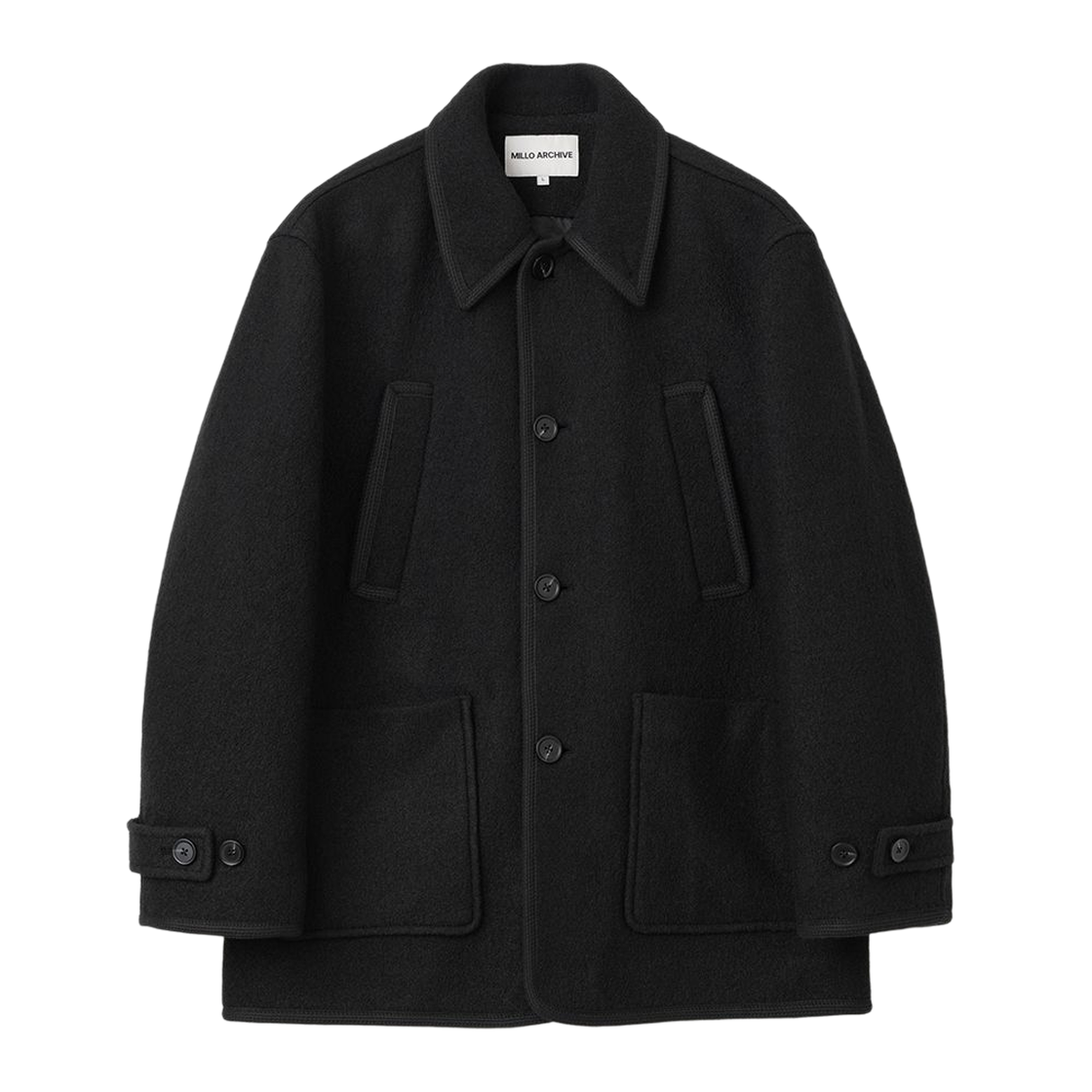 ML904BLK milloarchive Dear Half Coat Black