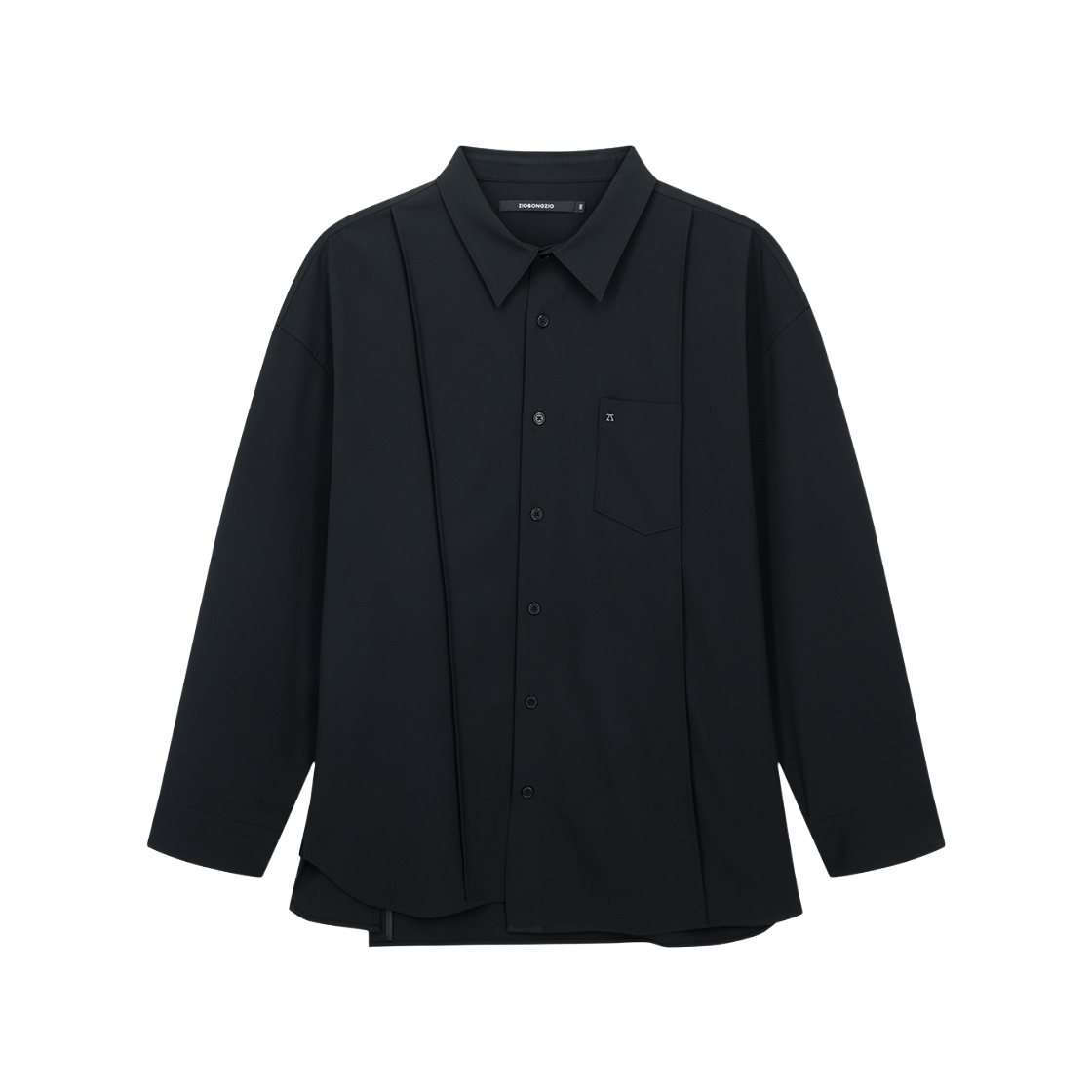 ZI5SH511BK ZIOSONGZIO Asymmetric Shirt Black