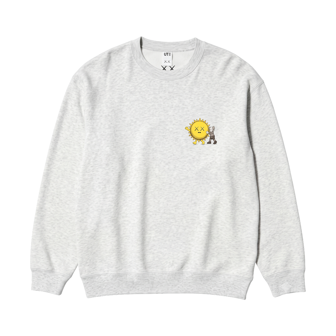 493506-02 Uniqlo x Kaws Universe Sweatshirt Light Gray