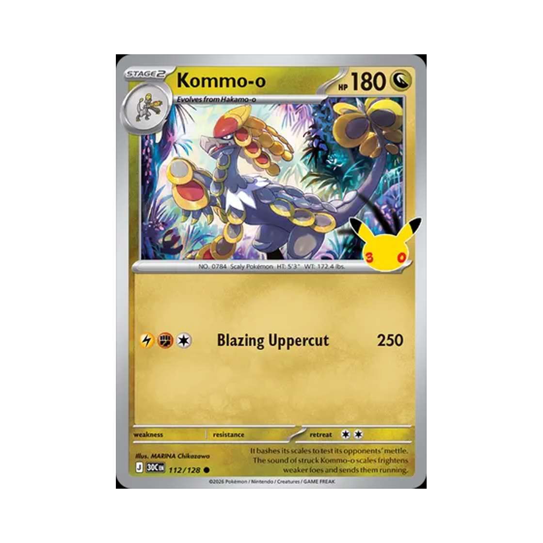30C112-128 Pokemon TCG Kommo-o C 30th Celebration (English Ver.)