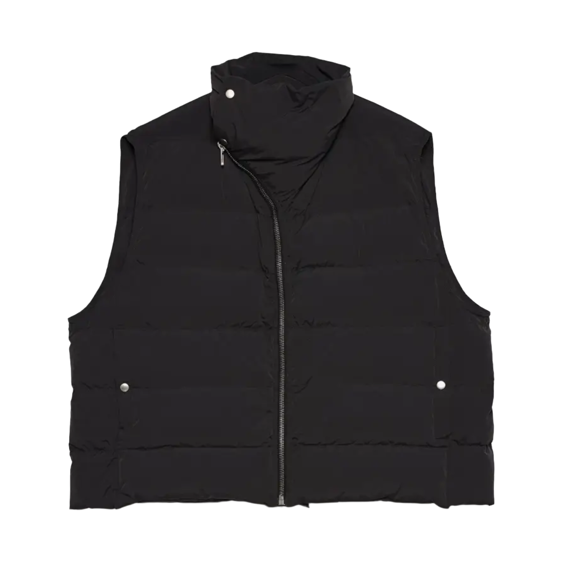 RU02E1798-MTD1-09 Rick Owens Flight Quilted Down Vest Black