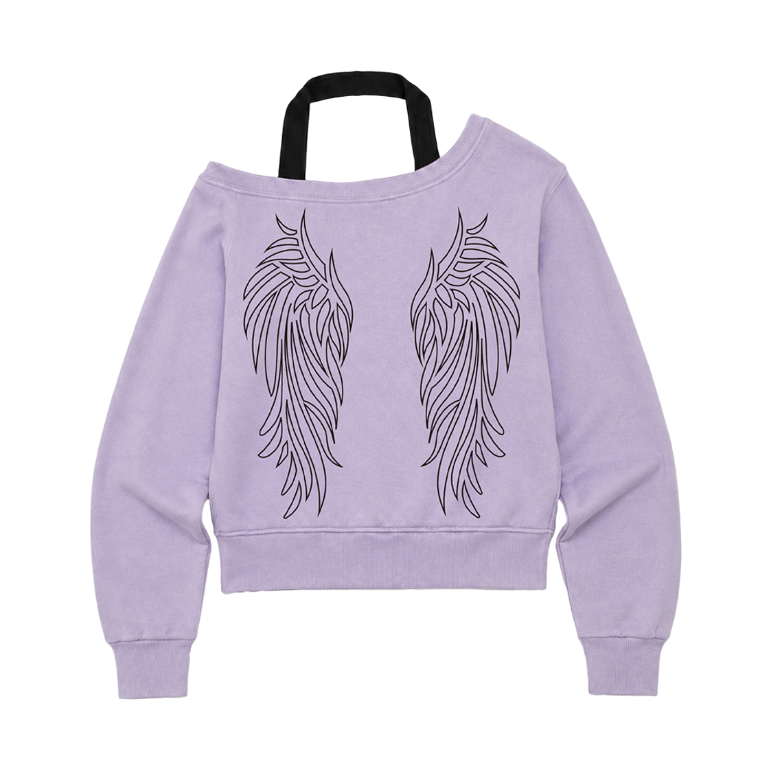 [KREAM 단독] 벤힛 x 쿠로미 오프숄더 윙 스웨트셔츠 퍼플([KREAM 단독] VENHIT x KUROMI Off-Shoulder Wing Sweatshirt PURPLE) - 2