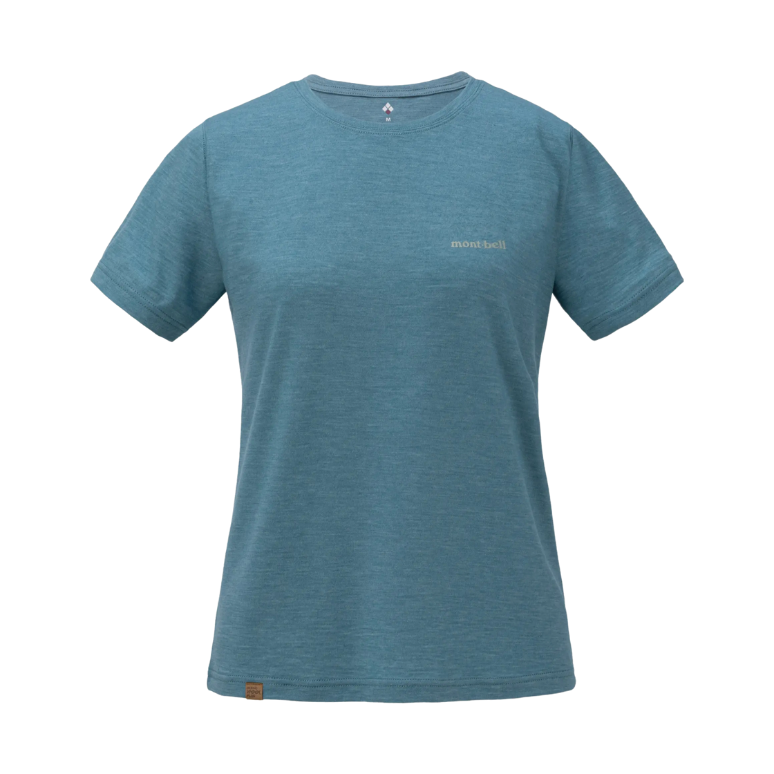 1114605 (W) Montbell Merino Wool Plus Light T-Shirt Blue Green 1