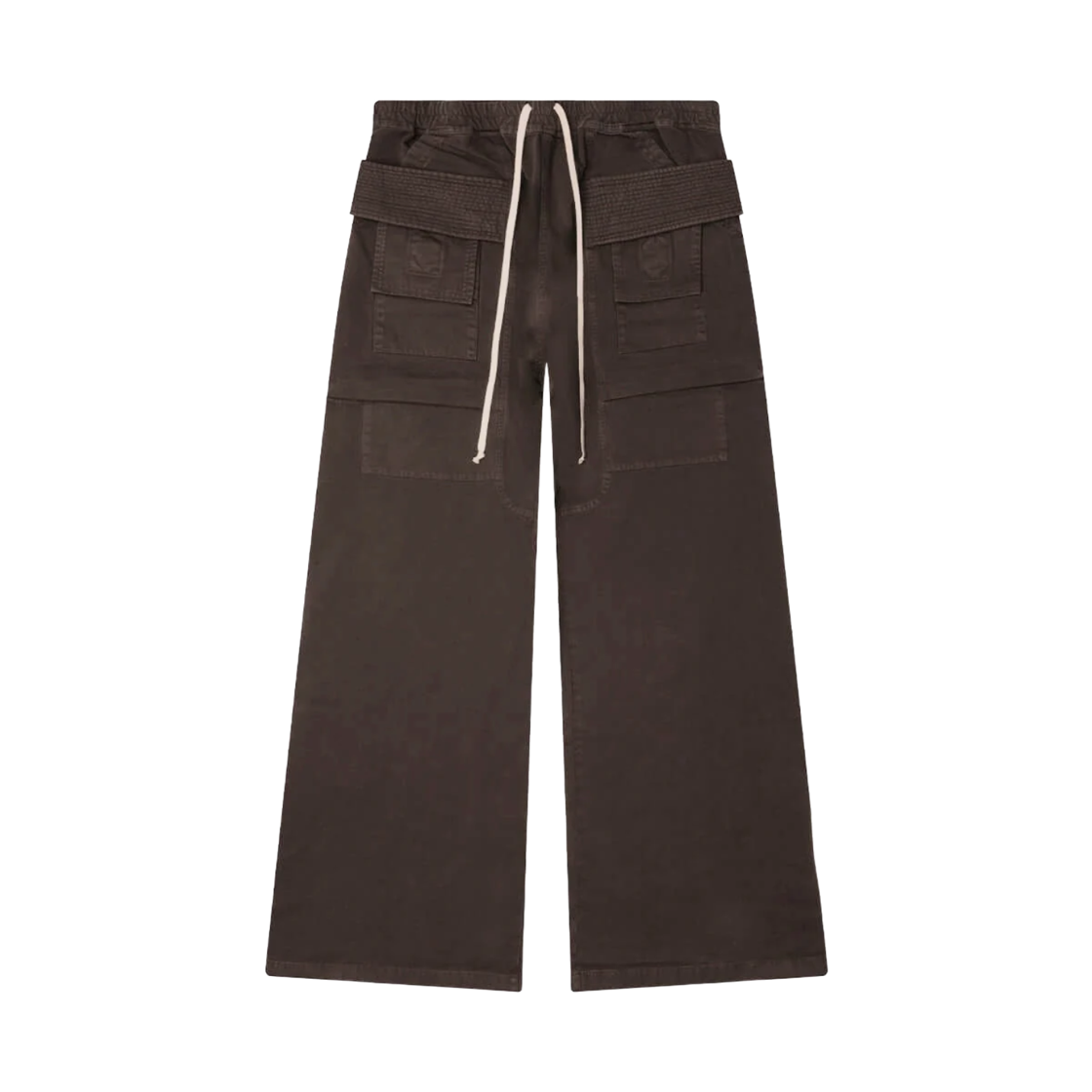 DU02E7394-TW-78 Rick Owens Creatch Wide Cargo Drawstring Pants Dark Dust