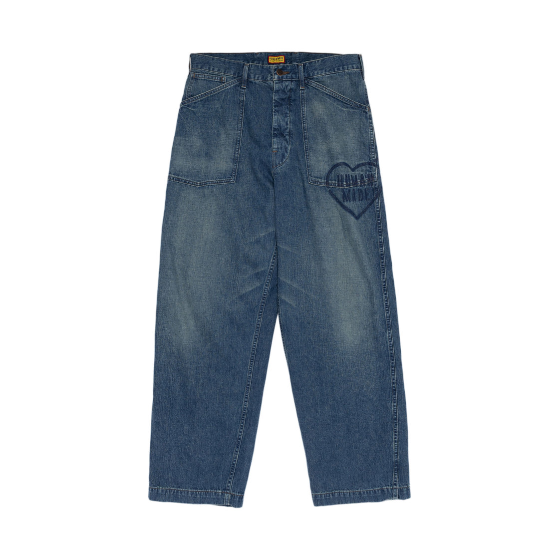 HM32PT004 Human Made Baggy Denim Pants Indigo
