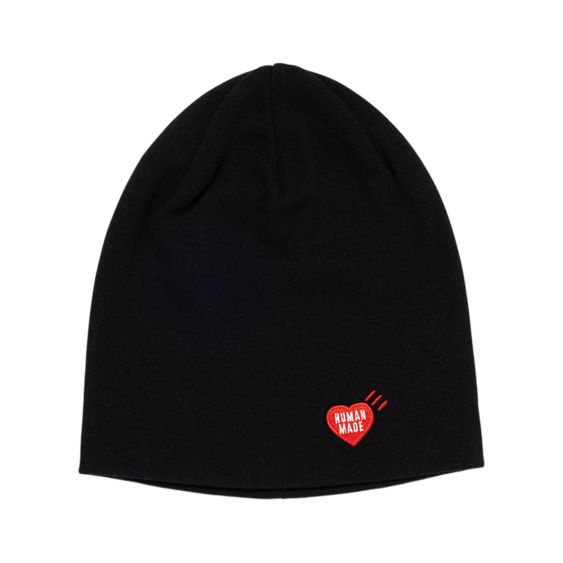 HM31GD032 Human Made Heart Badge Beanie Black