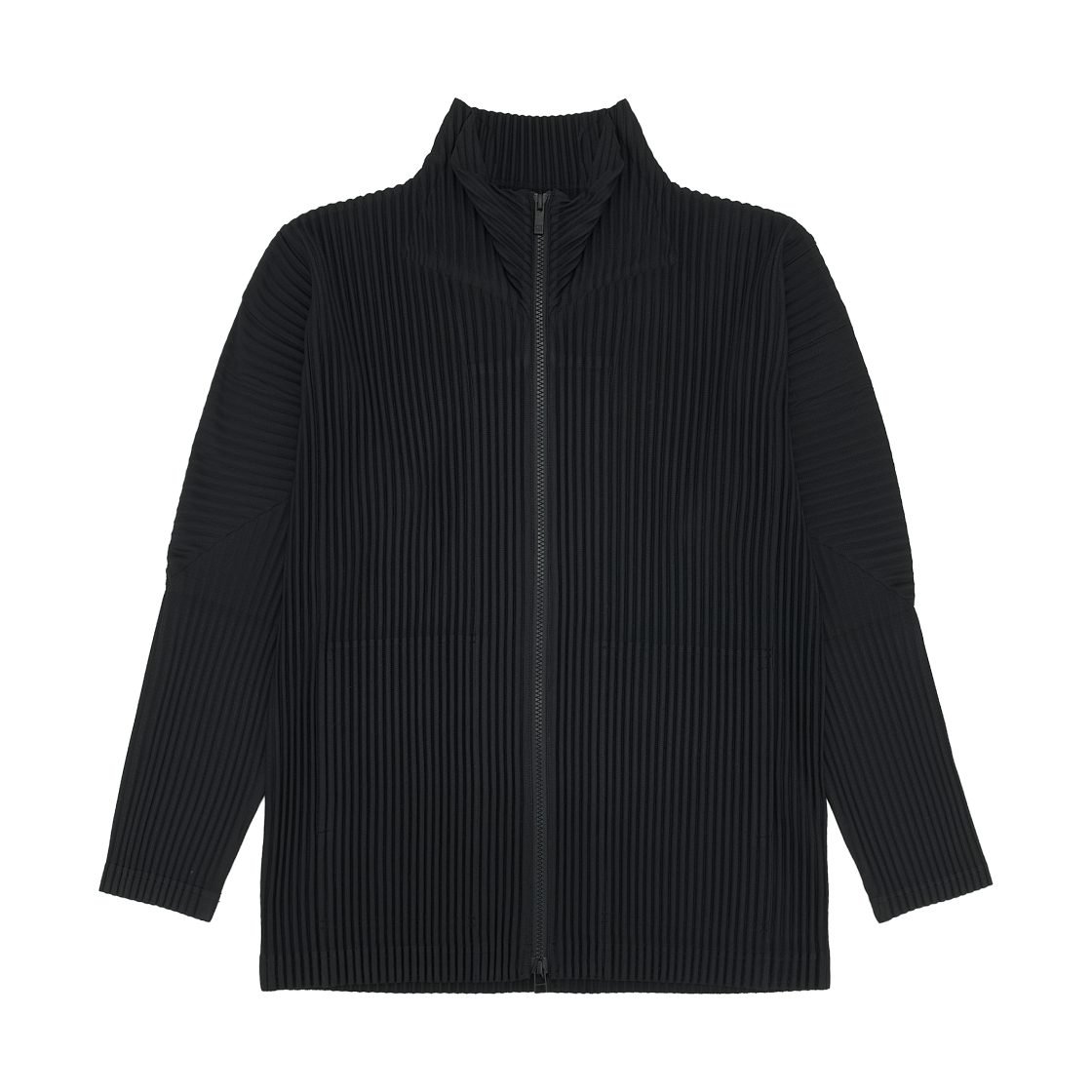 옴므 플리세 이세이 미야케 베이직 집업 자켓 블랙(Homme Plisse Issey Miyake Basics Zip Up Jacket Black)