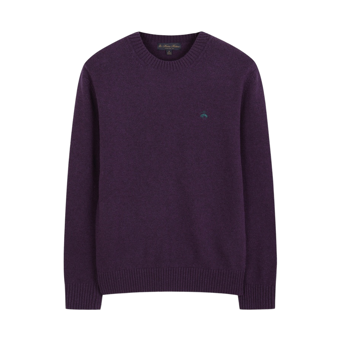 BBWRMOG402-ZVL BrooksBrothers Online Exclusive Wool Solid Sweater Violet
