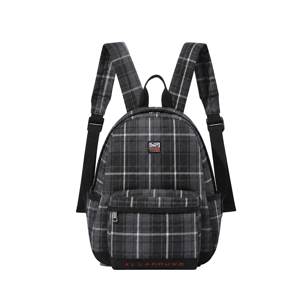 스포츠챔버 스퀘어 체크 백팩 블랙(SPORT CHAMBER Square Check Backpack Black) - 1