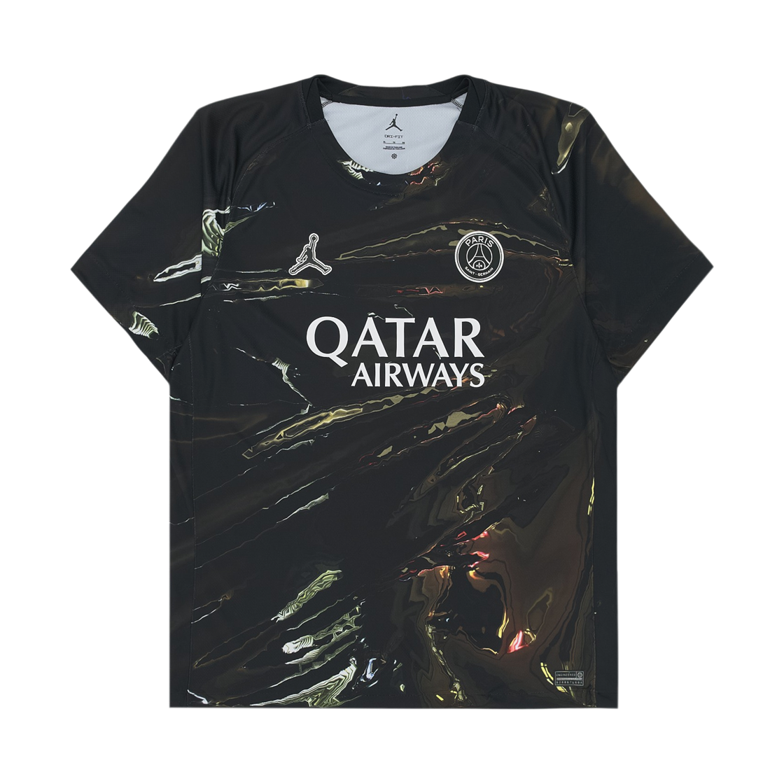 IB3143-011 Jordan x Paris Saint-Germain 2026 Stadium Night Edition Dri-Fit Soccer Replica Jersey Black White (IB3143-011) (Non Marking Ver.)