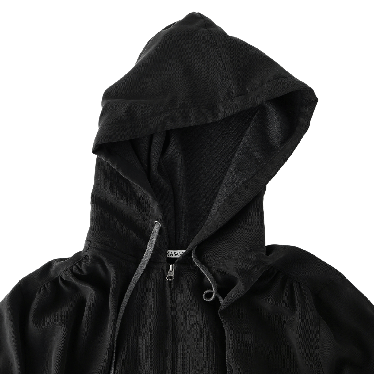 울리카 상투스 플러켓 후디드 자켓 블랙 - 26FW(Ulika Sanctus Placket Hooded Jacket Black - 26FW) - 3