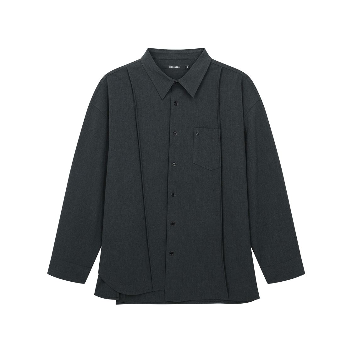 ZI5SH513CH ZIOSONGZIO Asymmetric Shirt Charcoal