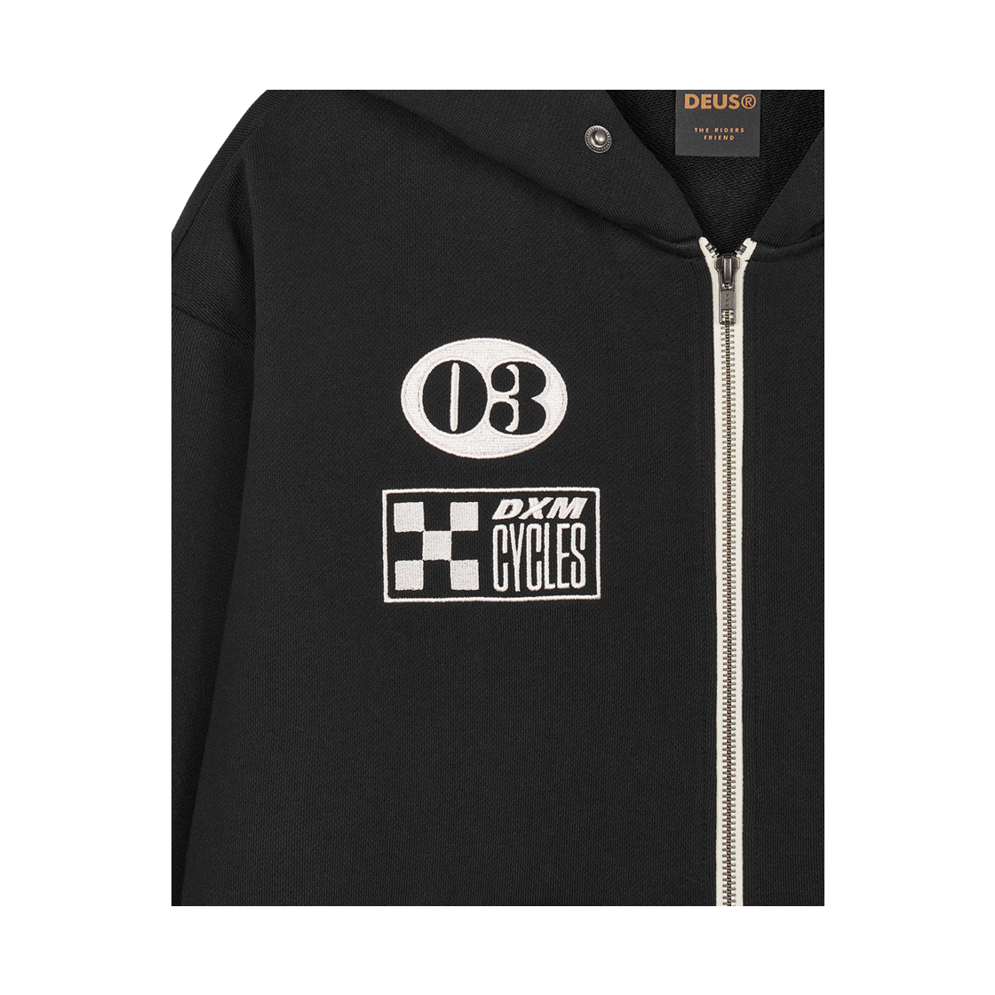 [6% 적립] 데우스 엑스 마키나 커스텀 집 후디 블랙([6% 적립] Deus Ex Machina Custom Zip Hoodie Black) - 4