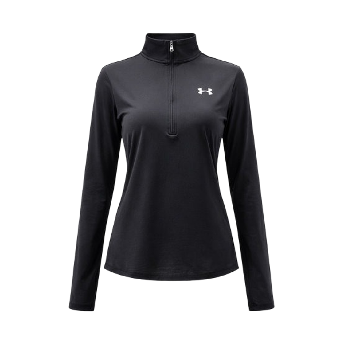 1384224-001 (W) Under Armour Tech 1/2 Zip Black White