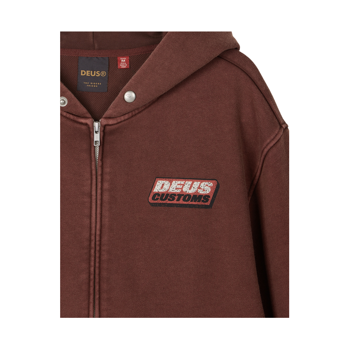 [6% 적립] 데우스 엑스 마키나 그래픽 집 후디 버건디([6% 적립] Deus Ex Machina Graphic Zip Hoodie Burgundy) - 4