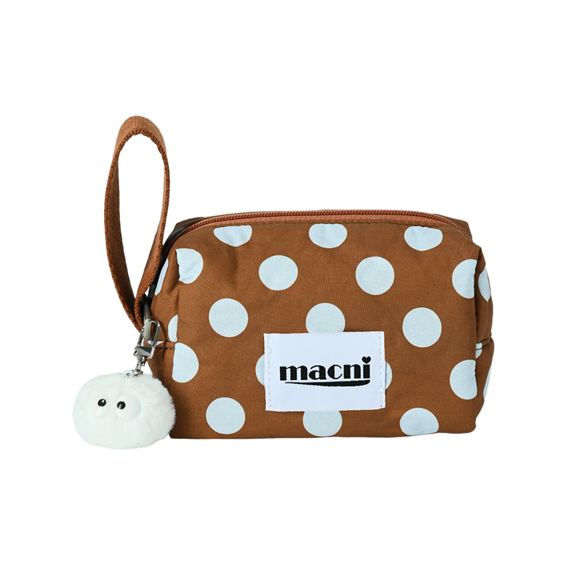 마크니 네모 브레드 파우치 도트 브라운(MACNI Nemo Bread Pouch Dot Brown)