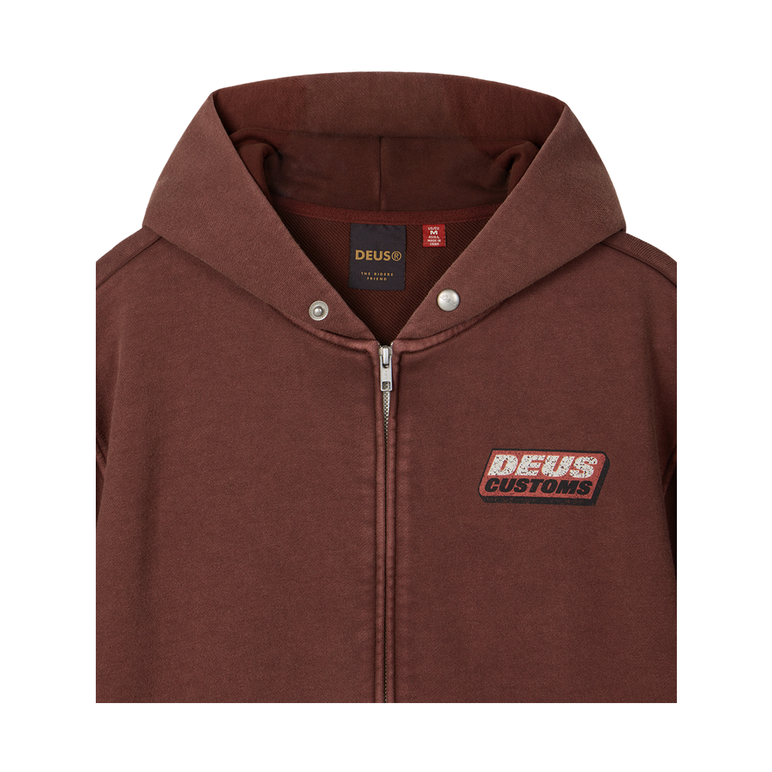 [6% 적립] 데우스 엑스 마키나 그래픽 집 후디 버건디([6% 적립] Deus Ex Machina Graphic Zip Hoodie Burgundy) - 3