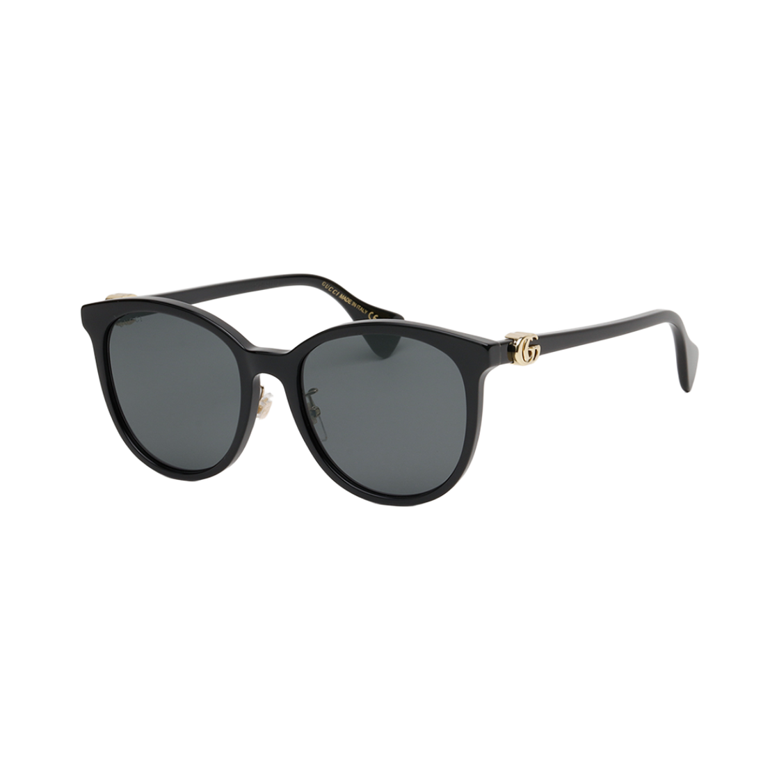GG1180SK-002 (W) Gucci Square Frame Acetate Sunglasses Black Grey