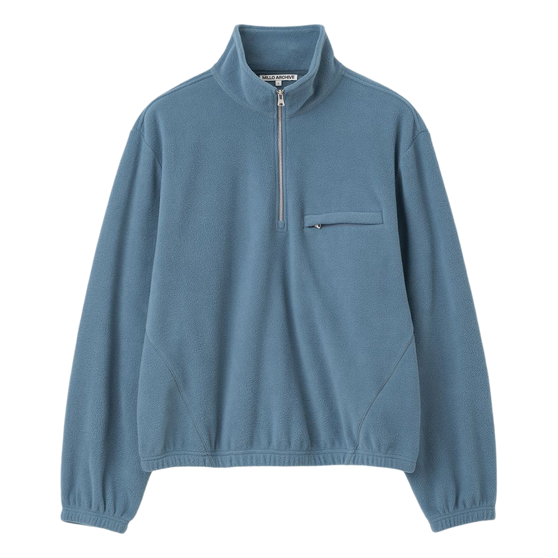 ML605TBE milloarchive Incline Light Fleece Half Zip-Up Teal Blue