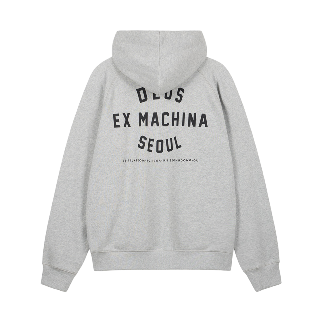 [6% 적립] 데우스 엑스 마키나 서울 컬리지 어드레스 후디 멜란지 그레이([6% 적립] Deus Ex Machina Seoul College Address Hoodie M/Grey)
