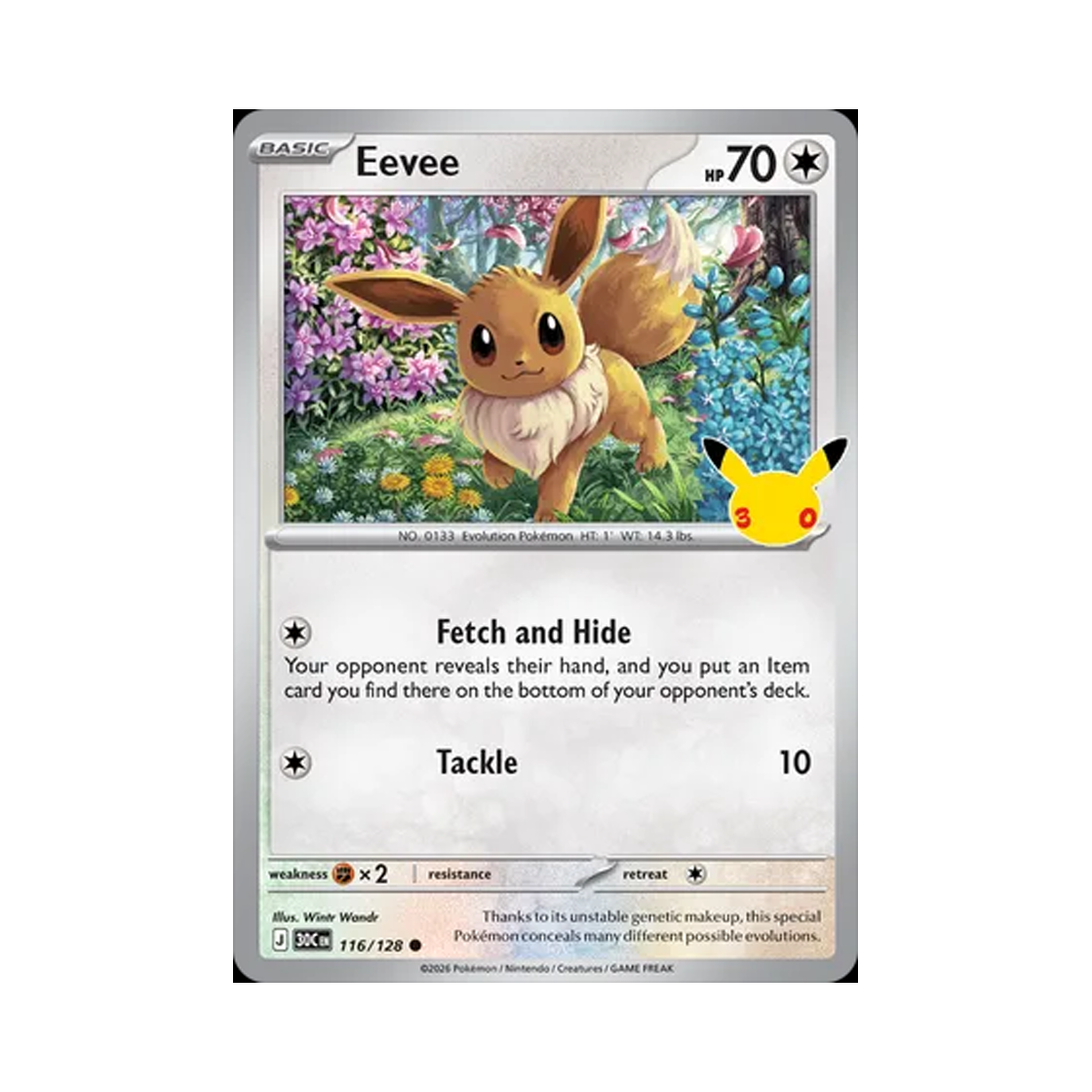 30C116-128 Pokemon TCG Eevee C 30th Celebration (English Ver.)