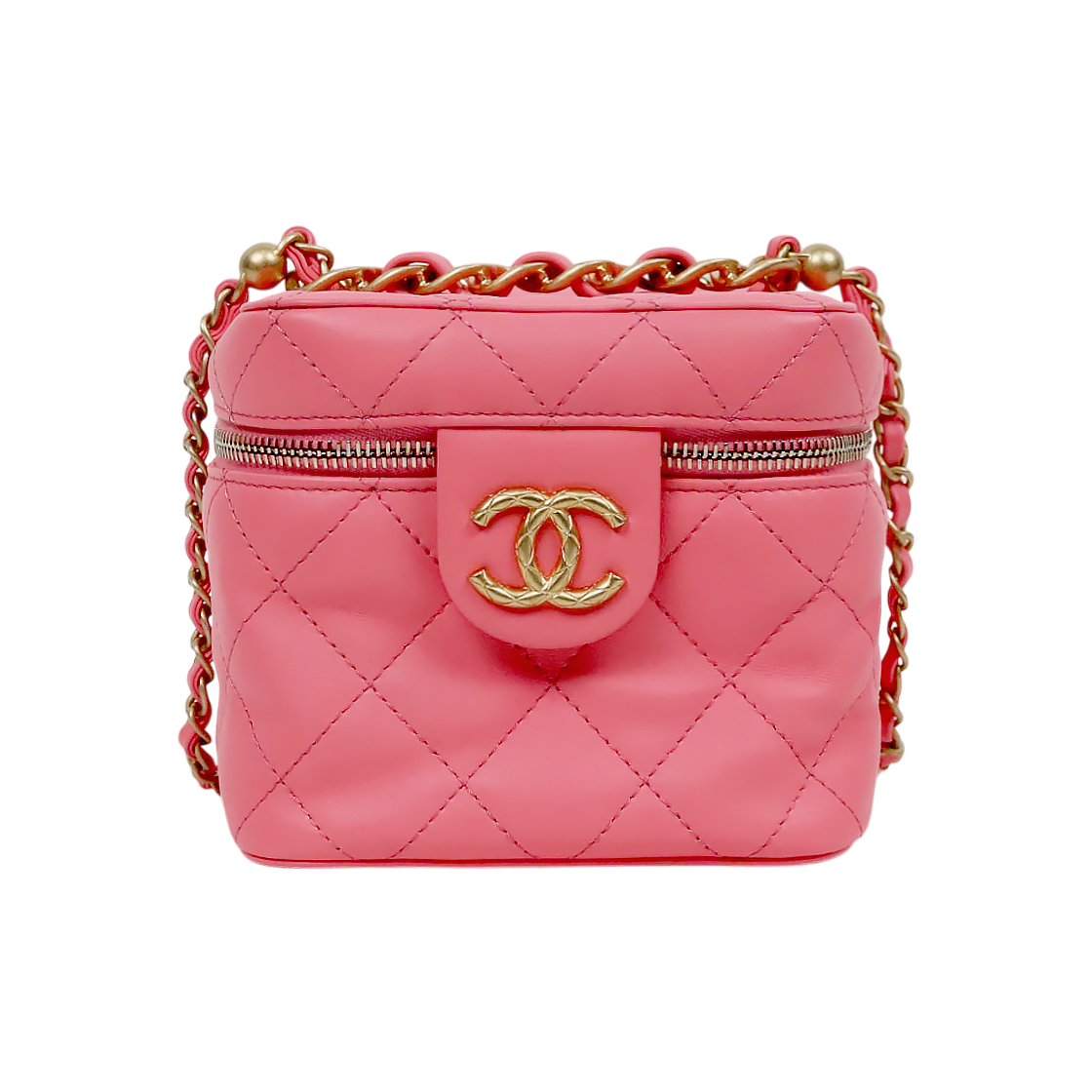 ITAMALEPLE86 Chanel Pink Vanity Crossbody Bag