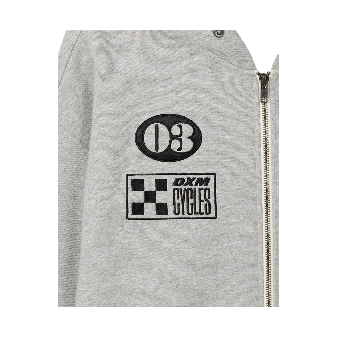 [6% 적립] 데우스 엑스 마키나 커스텀 집 후디 멜란지 그레이([6% 적립] Deus Ex Machina Custom Zip Hoodie M/Grey) - 4