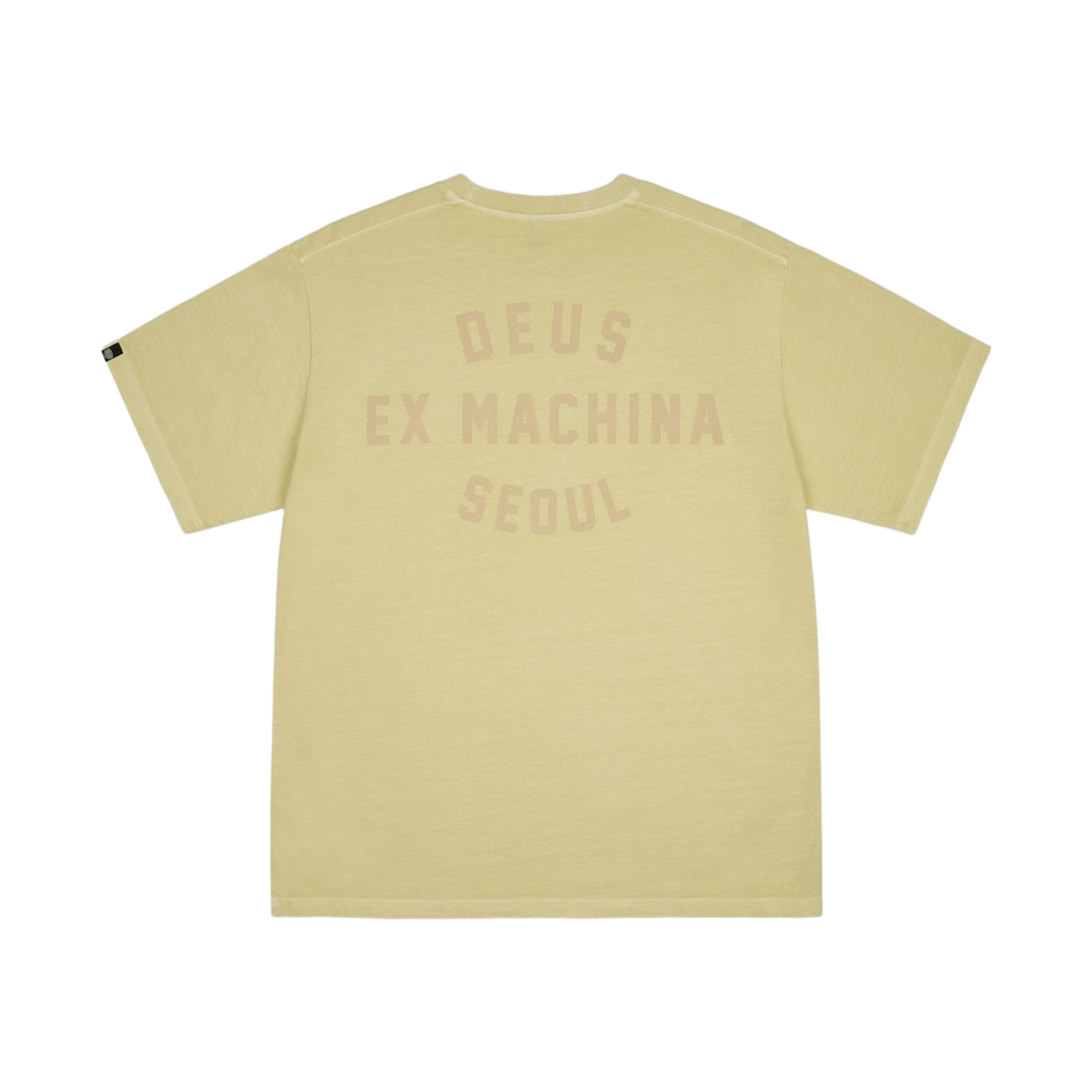D252UTS015040 [6% 적립] Deus Ex Machina Dyed Seoul College Address Tee Yellow