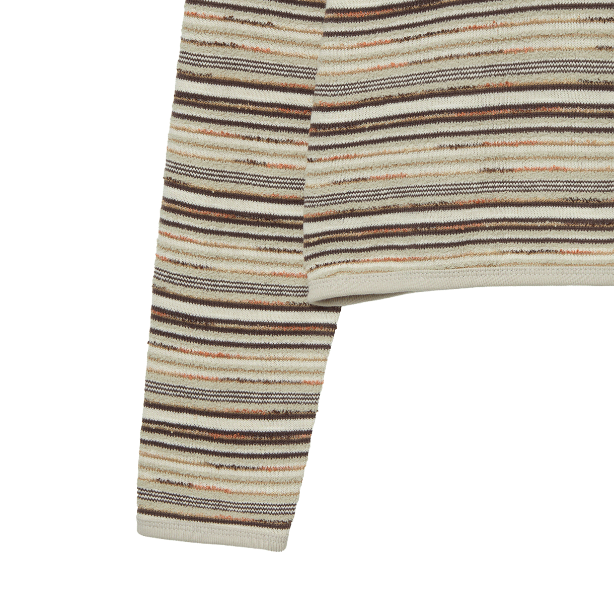 [오프라인 전용] 에이이에이이 우먼 스트라이프 니트 후디 아이보리 - 26FW([오프라인 전용] AEAE Women Stripe Knit Hoodie Ivory - 26FW) - 4