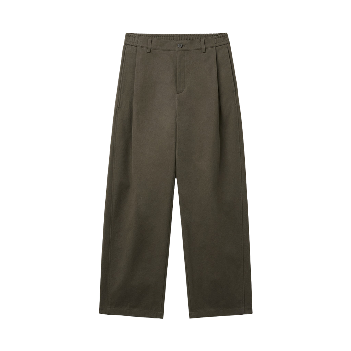 CWPAA26543BRD Customellow Twisted Cotton Pants Dark Brown